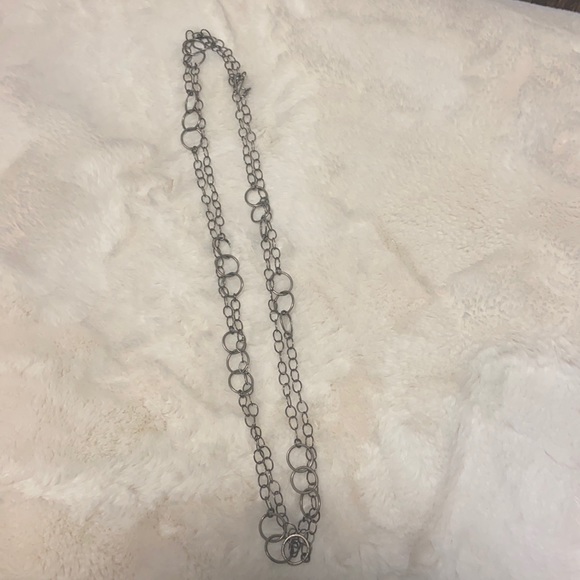 Antiqued silver inspired 29” versatile necklace - Picture 2 of 6